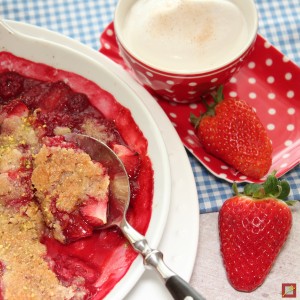 Himbeer-Erdbeer-Dessert