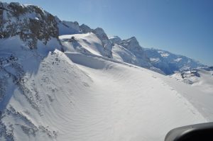 Helicopter Flight near Planura mountain shelter