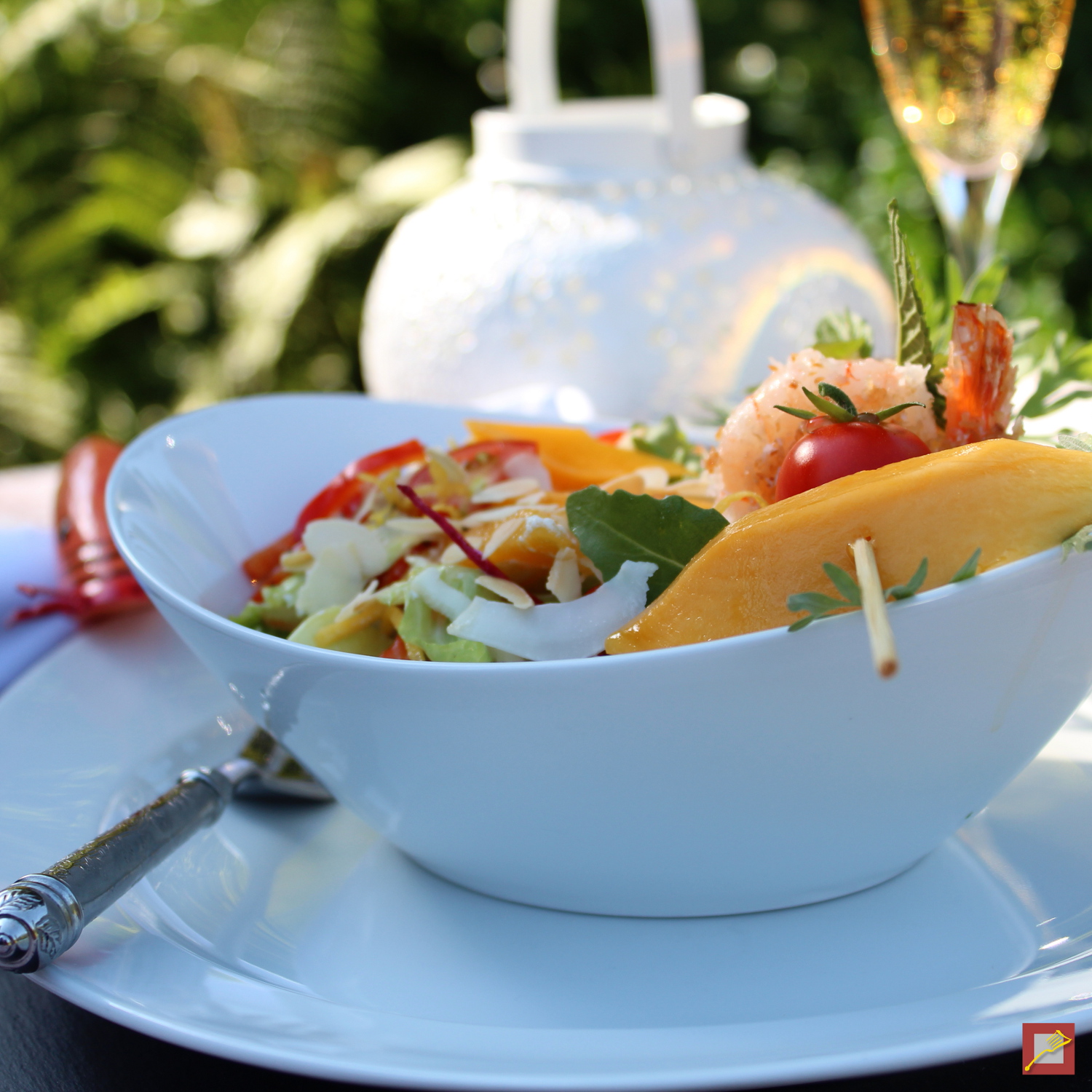 Wochenhit im Chef’s Handyman Food Blog: Bunter Salat mit Scampi im ...